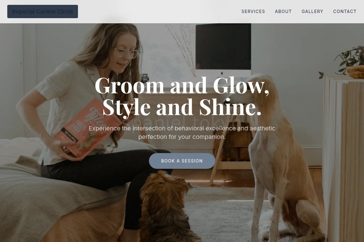 Shampoo Dog Training