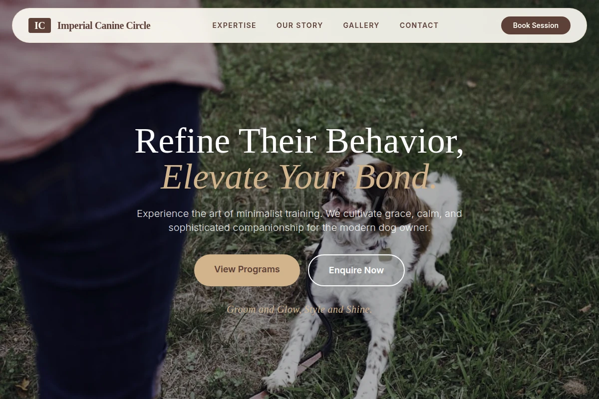 Minimalism Dog Training