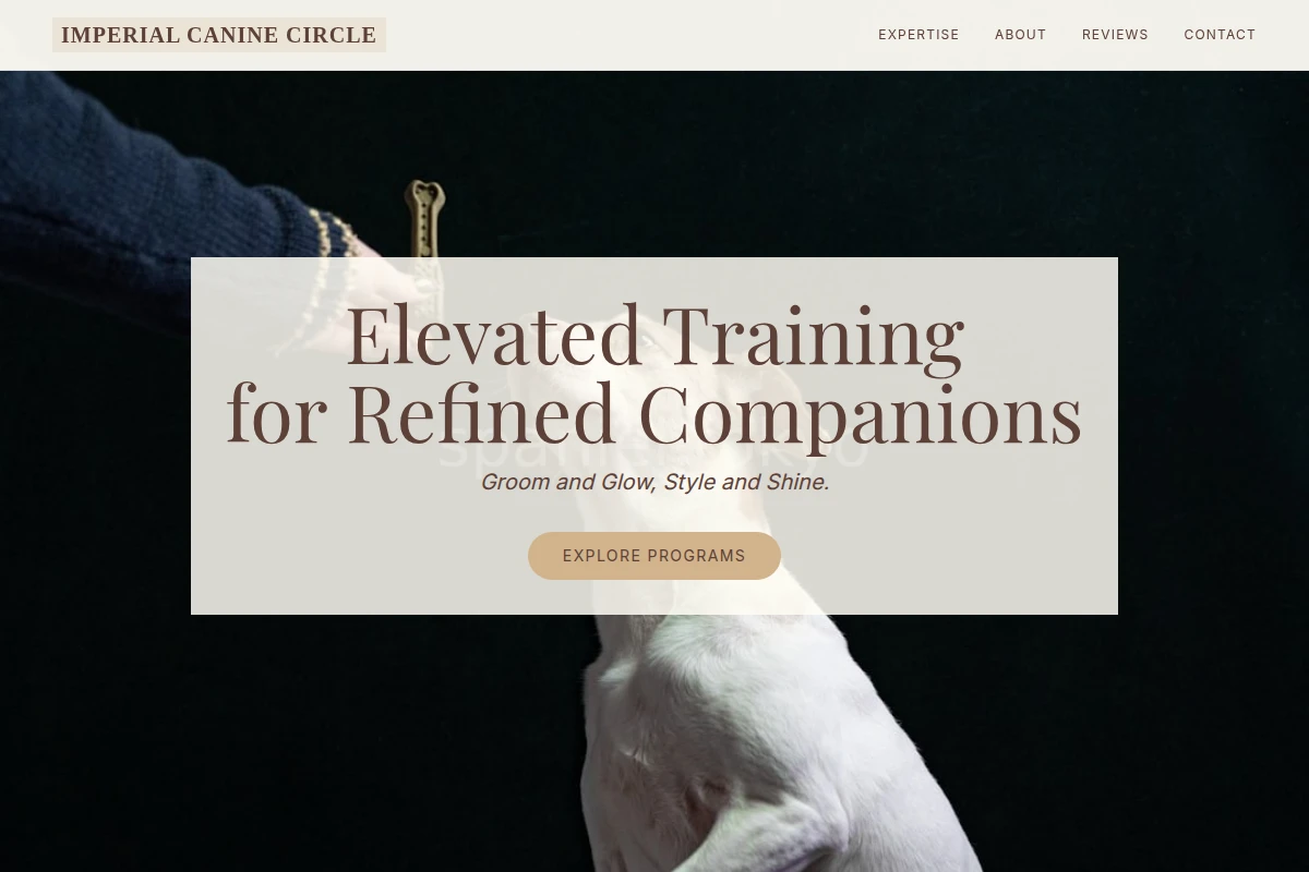 Pompadour Dog Training