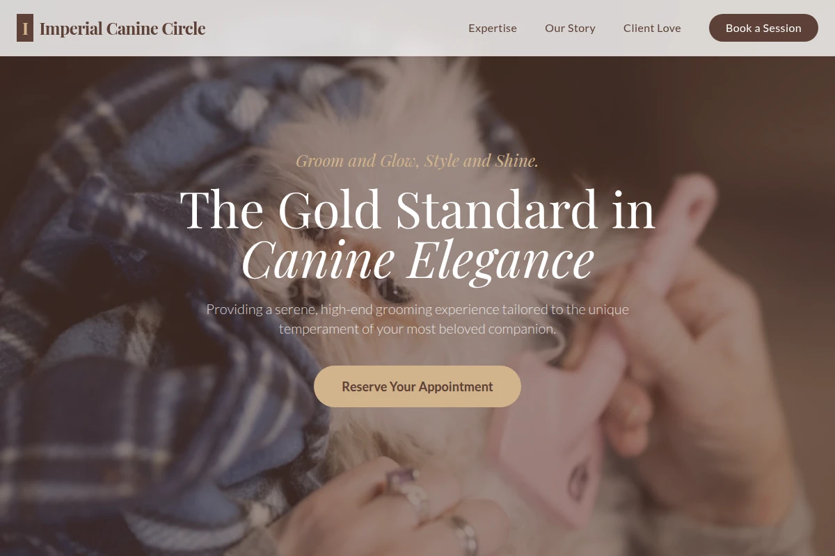 Minimalism Pet Grooming
